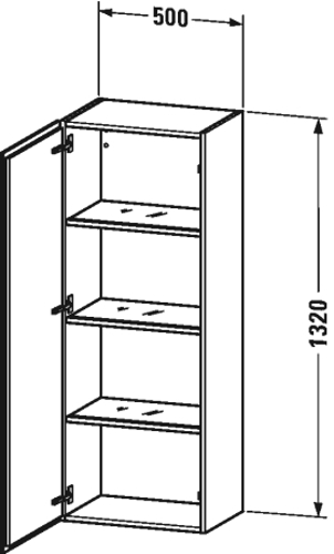 Slika od L-Cube Semi-tall cabinet