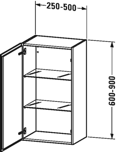 Slika od L-Cube Semi tall cabinet individual