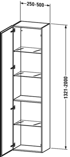 Slika od L-Cube Tall cabinet individual