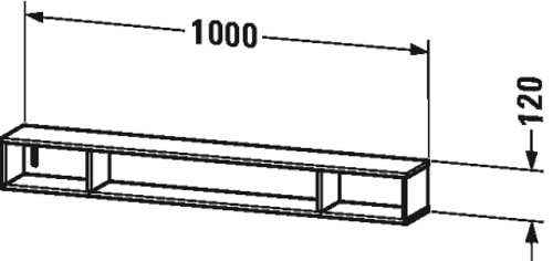 Slika od L-Cube Shelf element (horizontal)