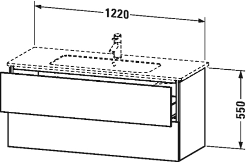 Slika od L-Cube Vanity unit wall-mounted