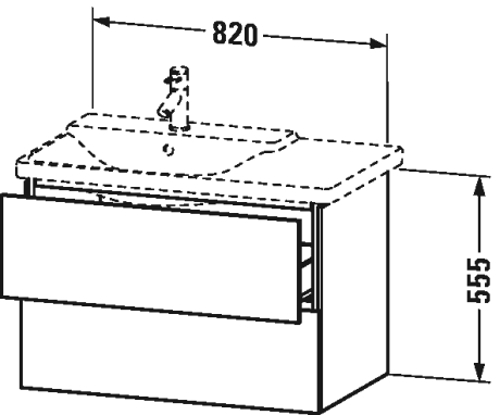 Slika od L-Cube Vanity unit wall-mounted