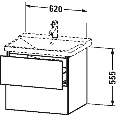 Slika od L-Cube Vanity unit wall-mounted