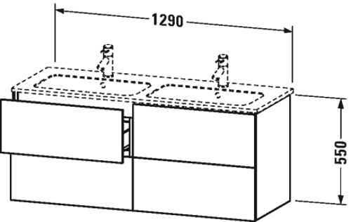 Slika od L-Cube Vanity unit wall-mounted