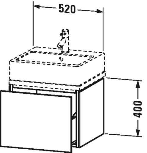 Slika od L-Cube Vanity unit for console