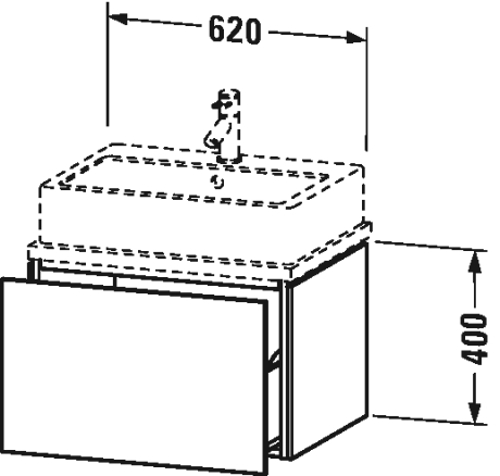 Slika od L-Cube Vanity unit for console