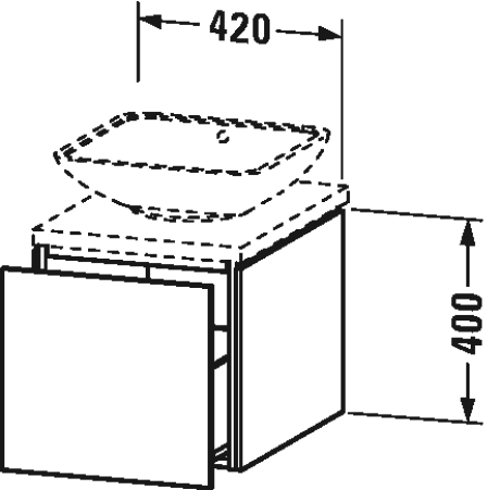 Slika od L-Cube Vanity unit for console