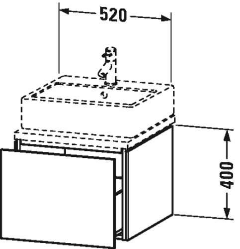 Slika od L-Cube Vanity unit for console