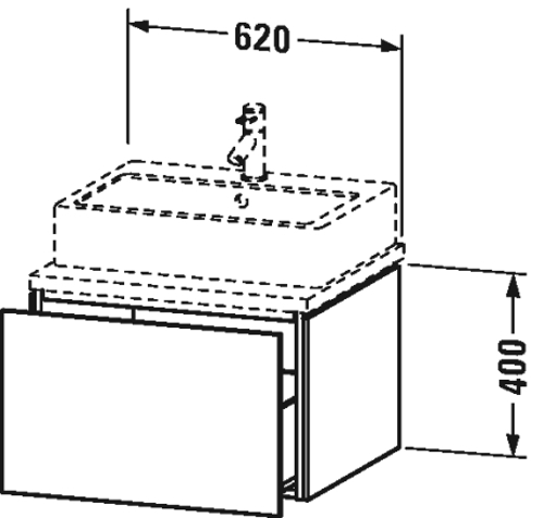 Slika od L-Cube Vanity unit for console