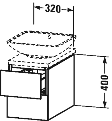 Slika od L-Cube Vanity unit for console