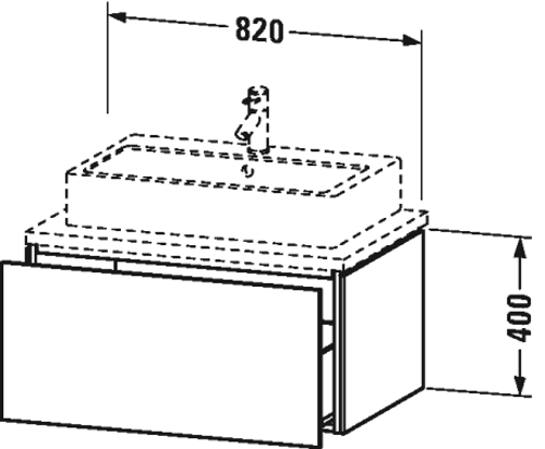 Slika od L-Cube Vanity unit for console