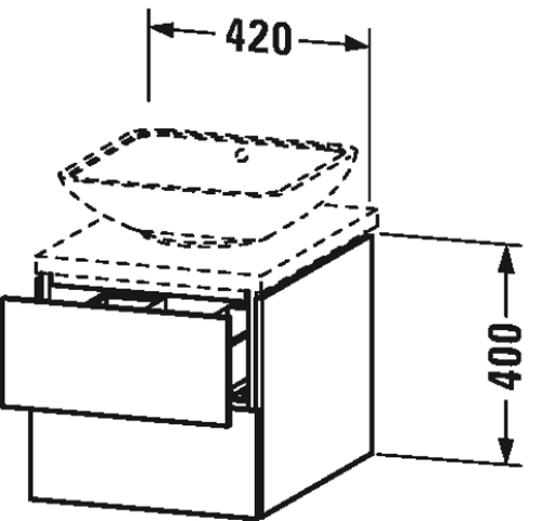 Slika od L-Cube Vanity unit for console