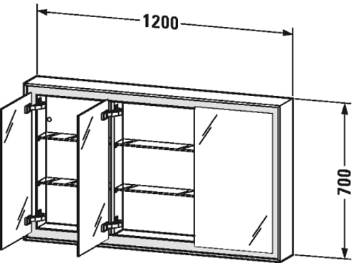 Slika od L-Cube Mirror cabinet