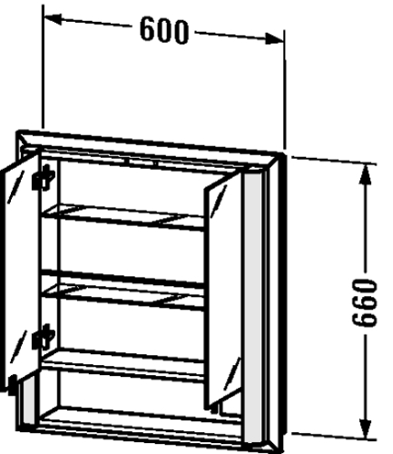 Slika od Light and mirror Mirror cabinet (built-in)