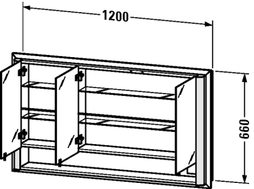 Slika od Light and mirror Mirror cabinet (built-in)