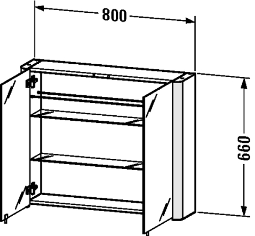 Slika od Light and mirror Mirror cabinet