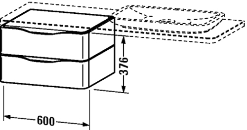 Slika od PuraVida Low cabinet for console