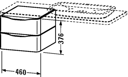 Slika od PuraVida Low cabinet for console