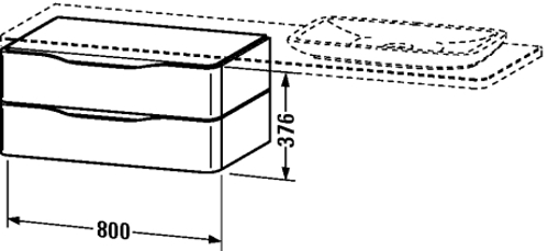 Slika od PuraVida Low cabinet for console