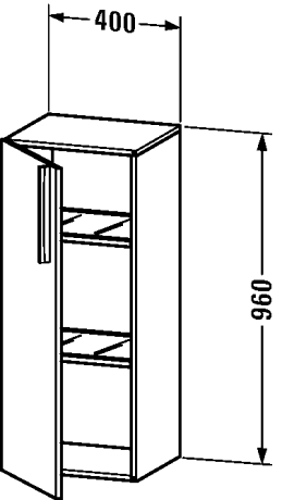 Slika od Vero Semi-tall cabinet