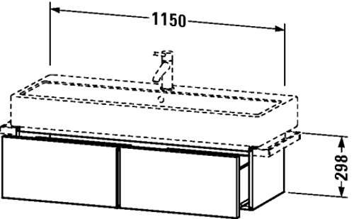 Slika od Vero Vanity unit wall-mounted