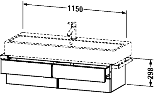 Slika od Vero Vanity unit wall-mounted