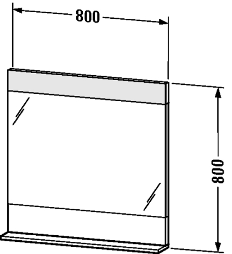 Slika od Vero Mirror with shelf below