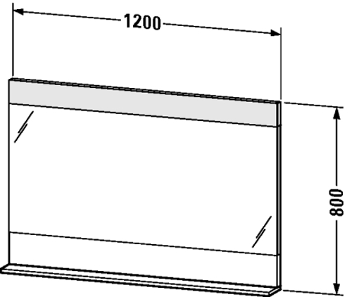 Slika od Vero Mirror with shelf below