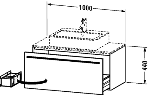 Slika od X-Large Vanity unit for console