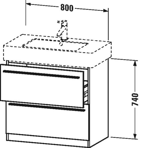 Slika od X-Large Vanity unit floor-standing