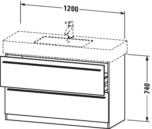 Slika od X-Large Vanity unit floor-standing