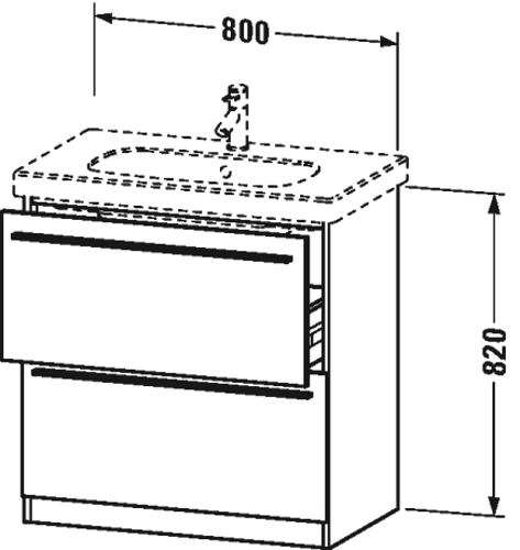 Slika od X-Large Vanity unit floor-standing