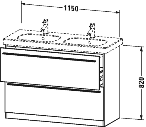 Slika od X-Large Vanity unit floor-standing