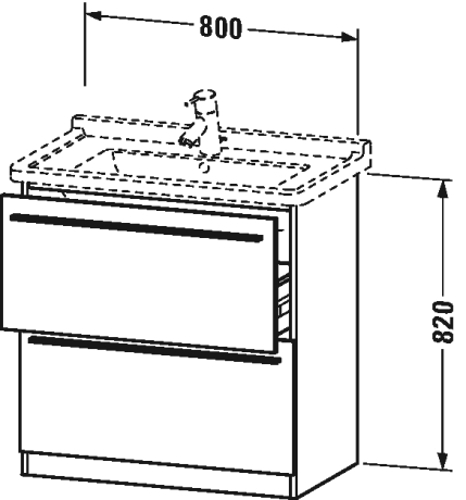 Slika od X-Large Vanity unit floor-standing