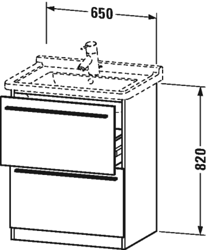 Slika od X-Large Vanity unit floor-standing