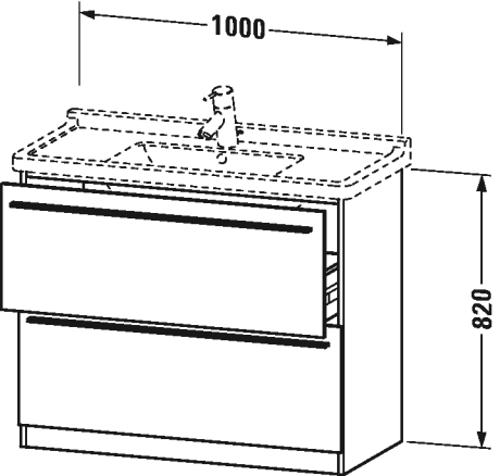 Slika od X-Large Vanity unit floor-standing