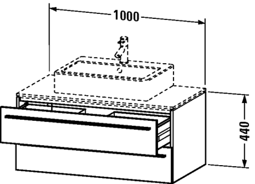 Slika od X-Large Vanity unit for console