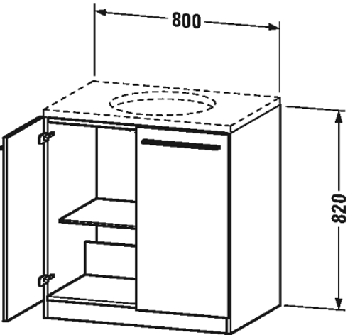 Slika od X-Large Vanity unit floor-standing