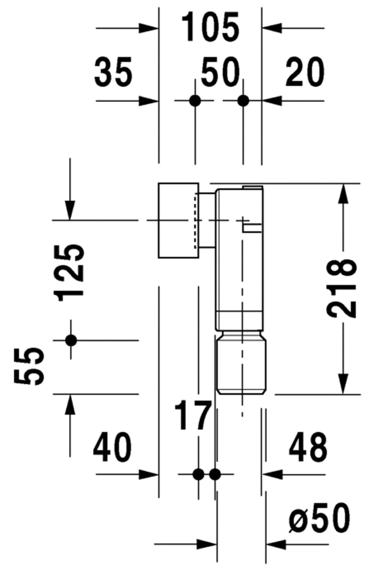 Slika od In-wall-siphon kit **