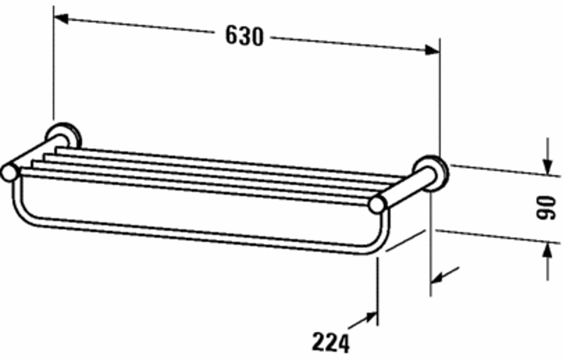 Slika od D-Code Towel shelf