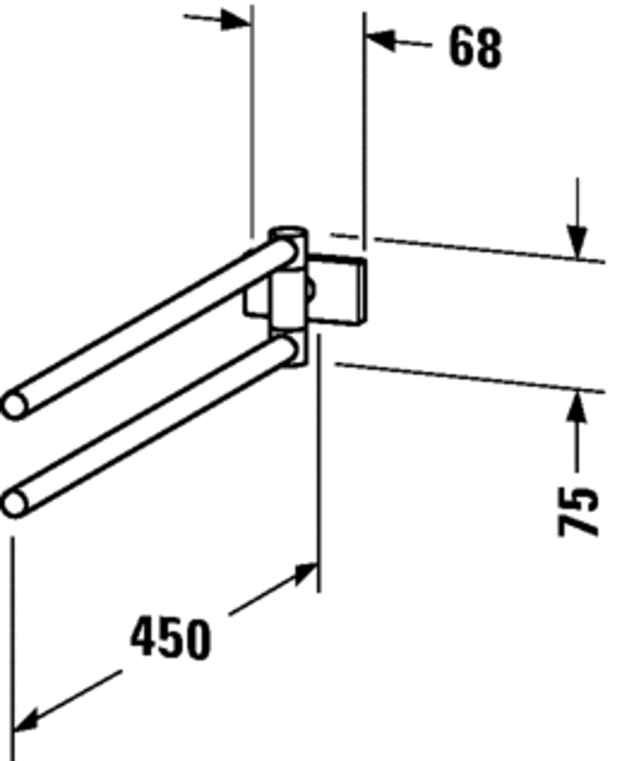 Slika od Karree Towel rail