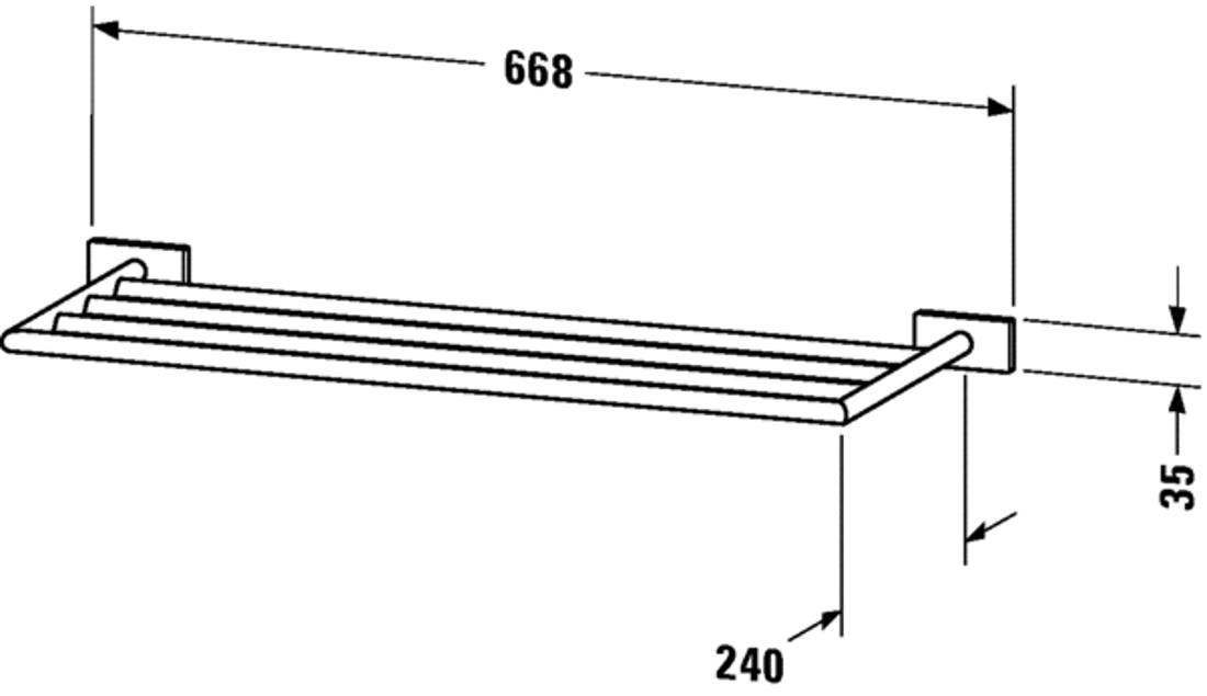 Slika od Karree Towel shelf