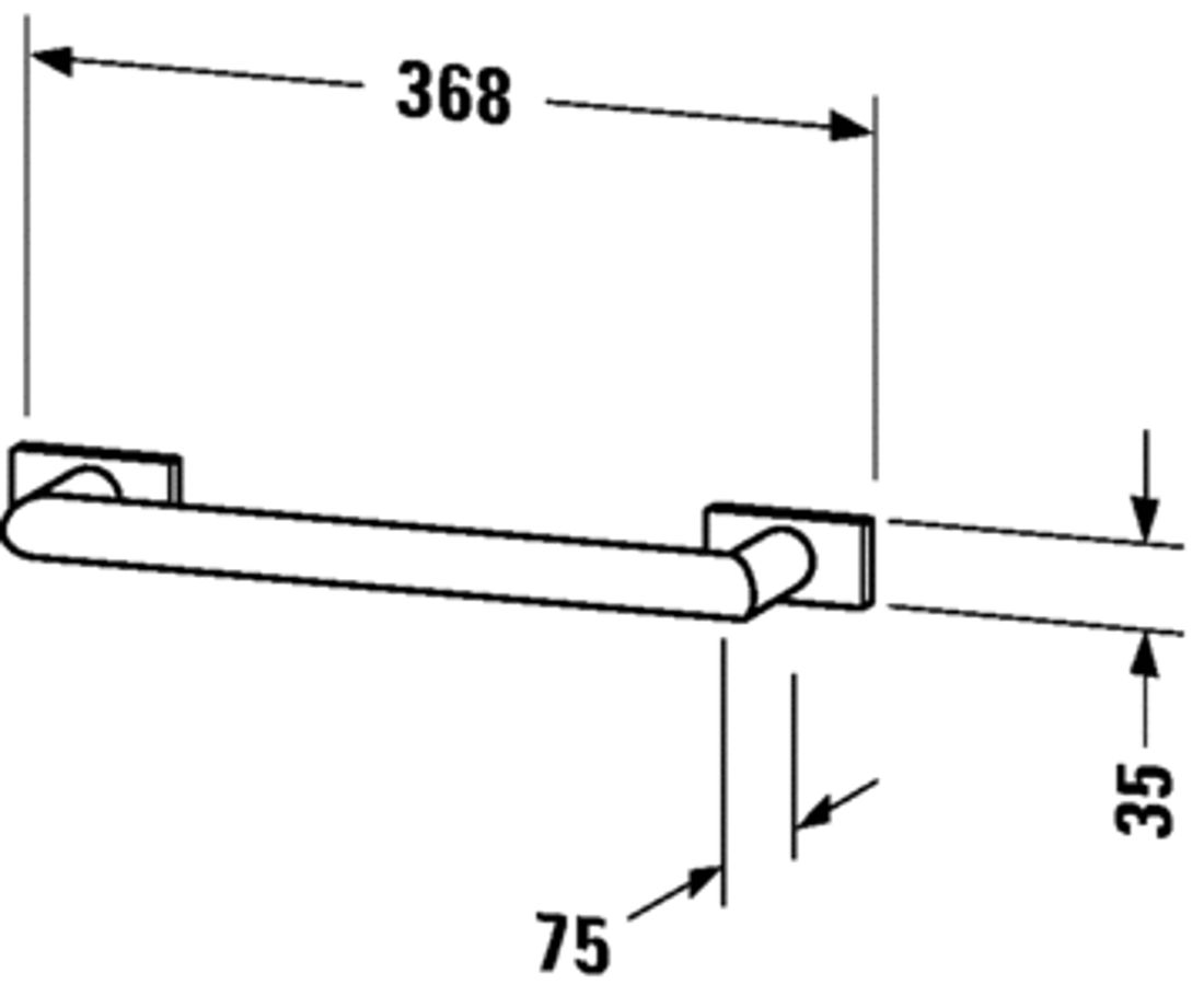 Slika od Karree Bathtub handle