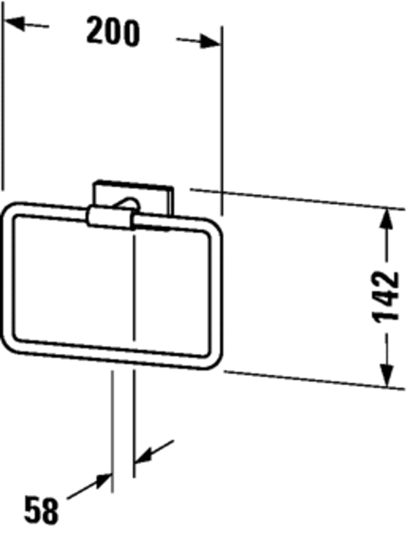 Slika od Karree Towel ring