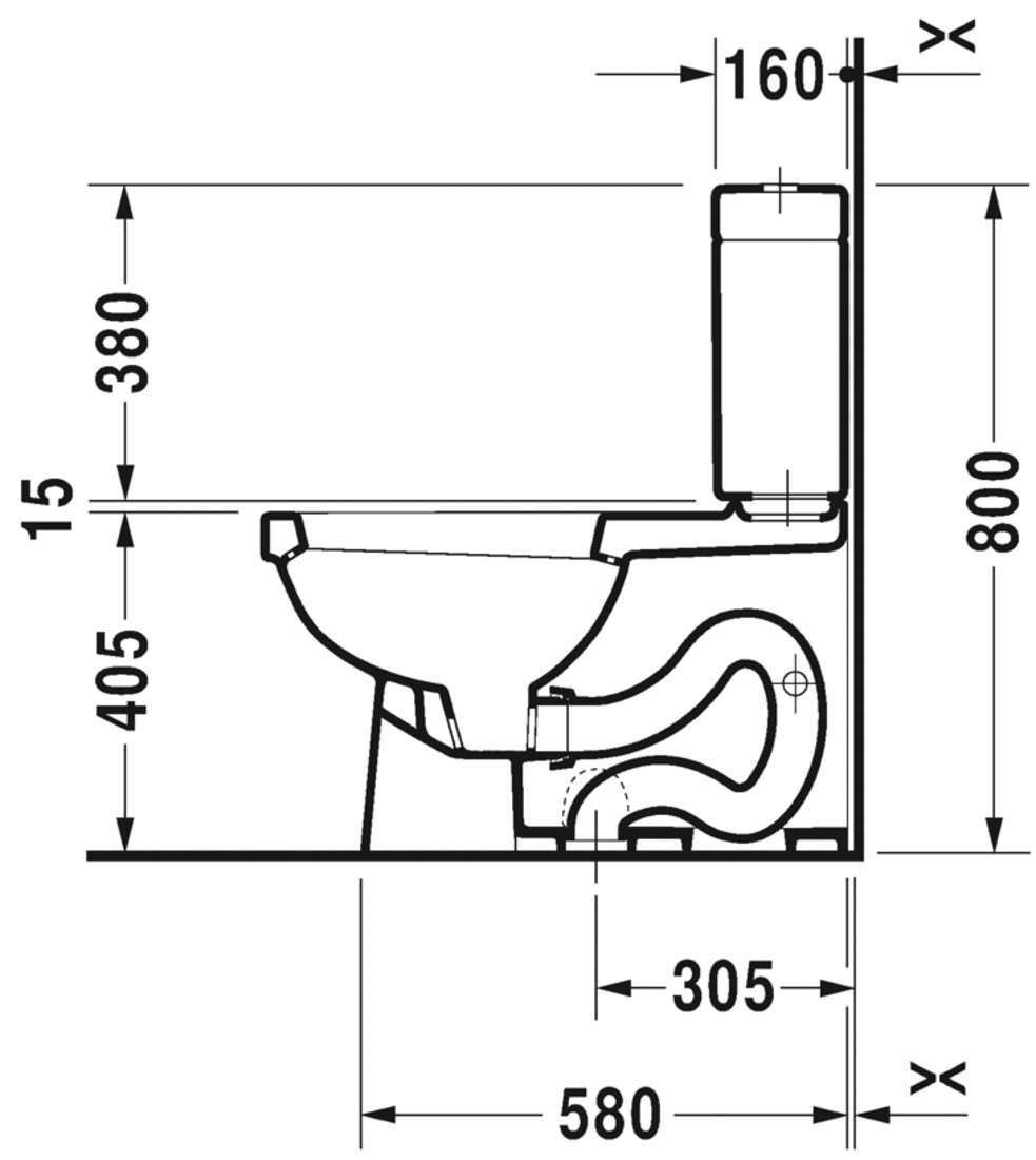 Slika od Happy D.2 Two-piece toilet