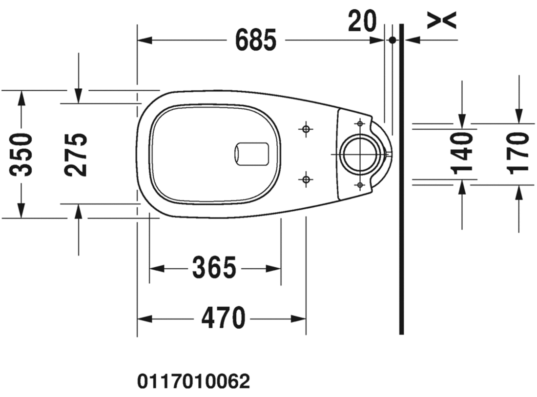 Slika od D-Code Two-piece toilet