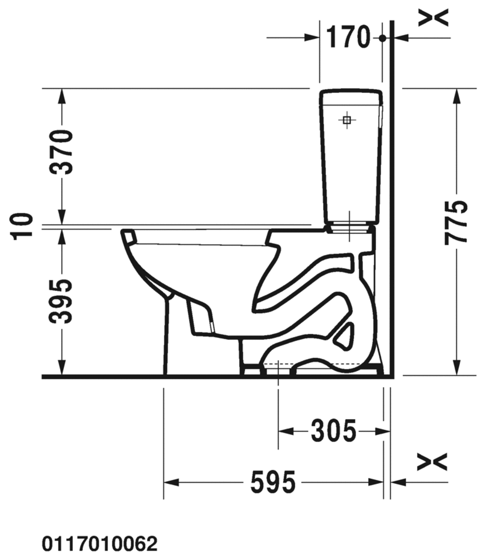 Slika od D-Code Two-piece toilet