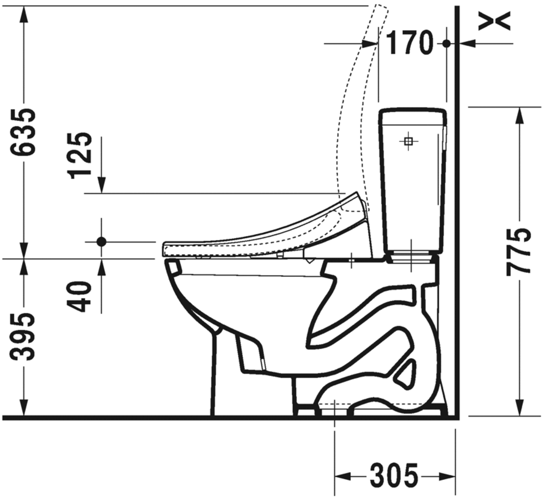 Slika od D-Code Two-piece toilet