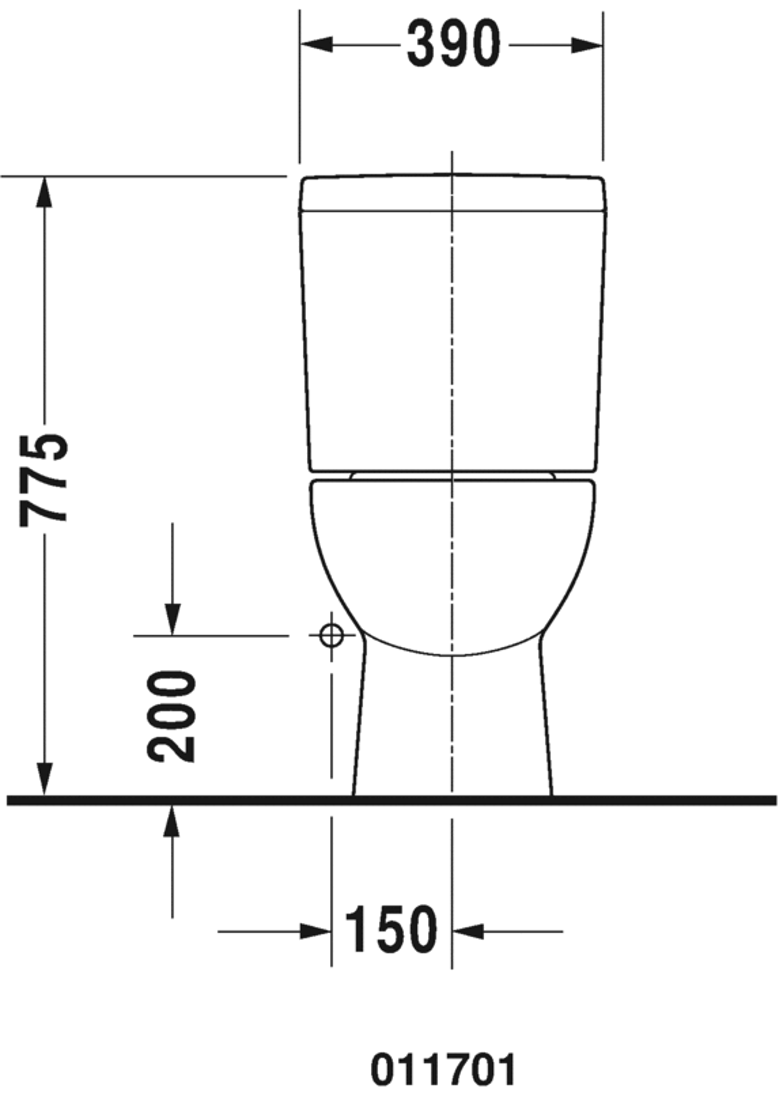 Slika od D-Code Two-piece toilet