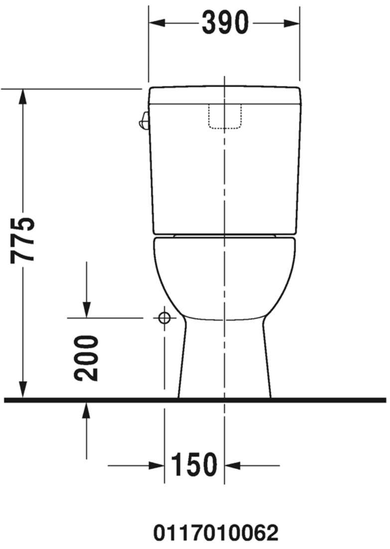 Slika od D-Code Two-piece toilet